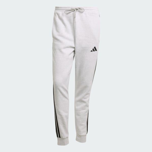 adidas Essentials 3-Stripes Fleece Pants Medium Grey Heather M Mens Product Image