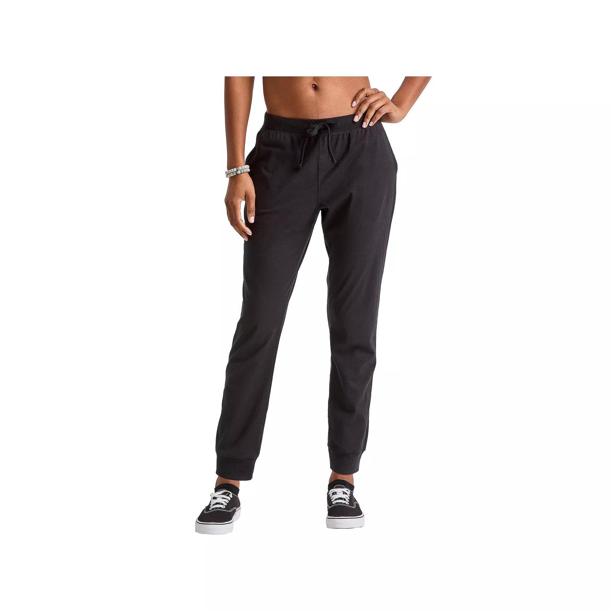 Women's Hanes® Joggers, Size: XL, Light Silver Product Image