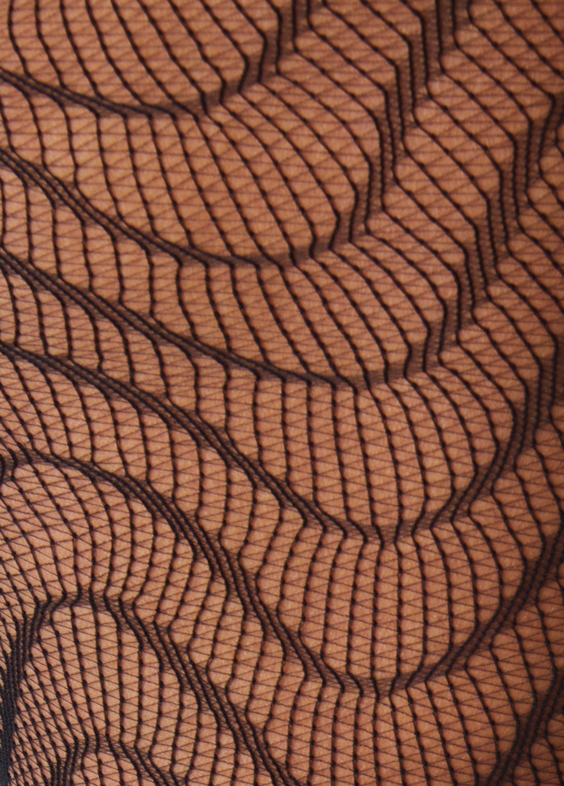 Wavy Net Footed Tights Product Image