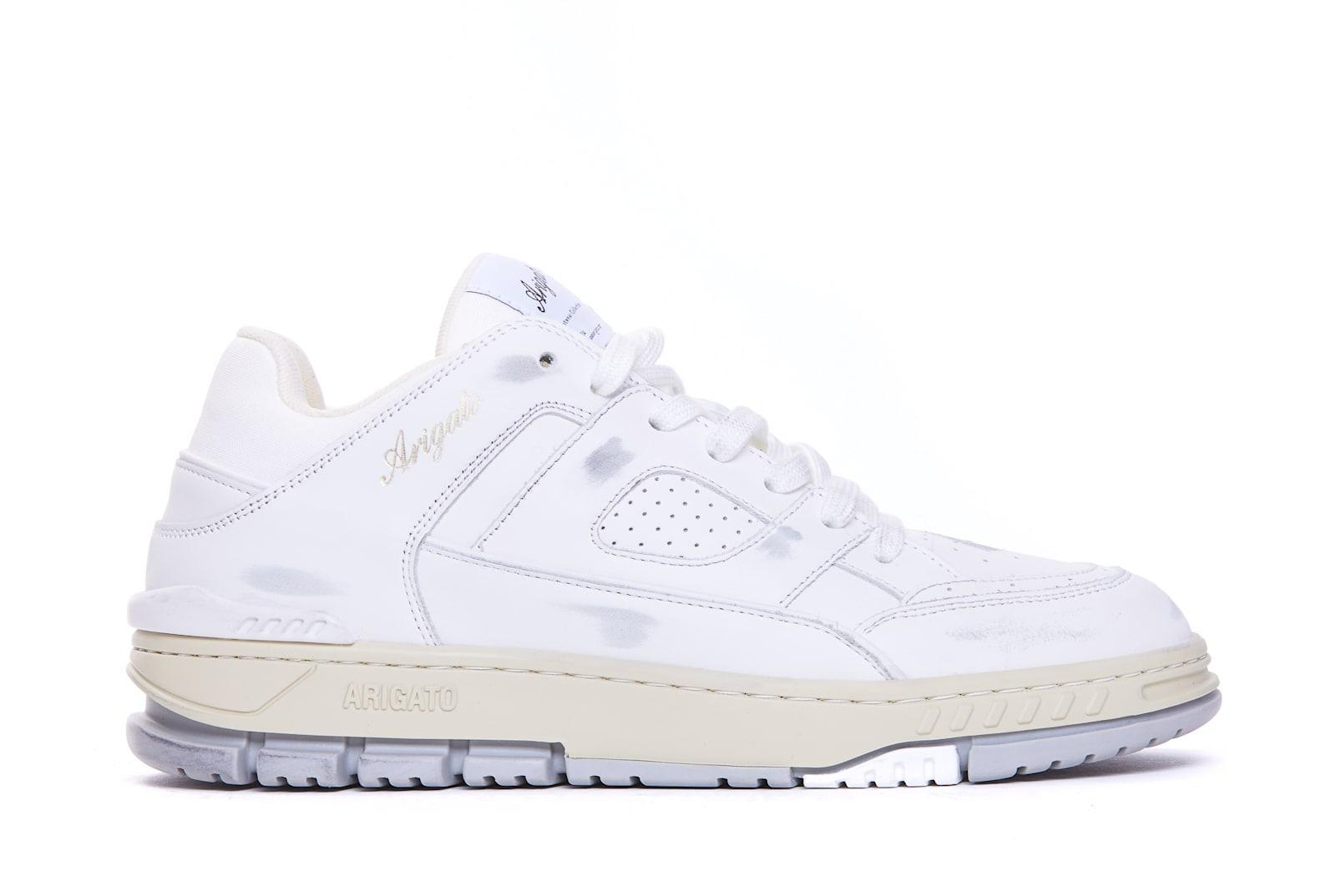 BURBERRY Box Leather Sneakers In Daffodil Product Image