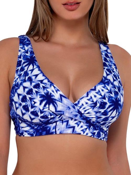 Printed Elsie Underwire Wrap Bikini Top Product Image