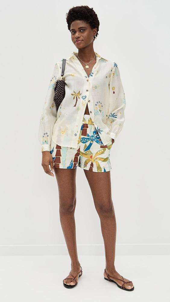 Never Fully Dressed Palm Elissa Shorts | Shopbop Product Image