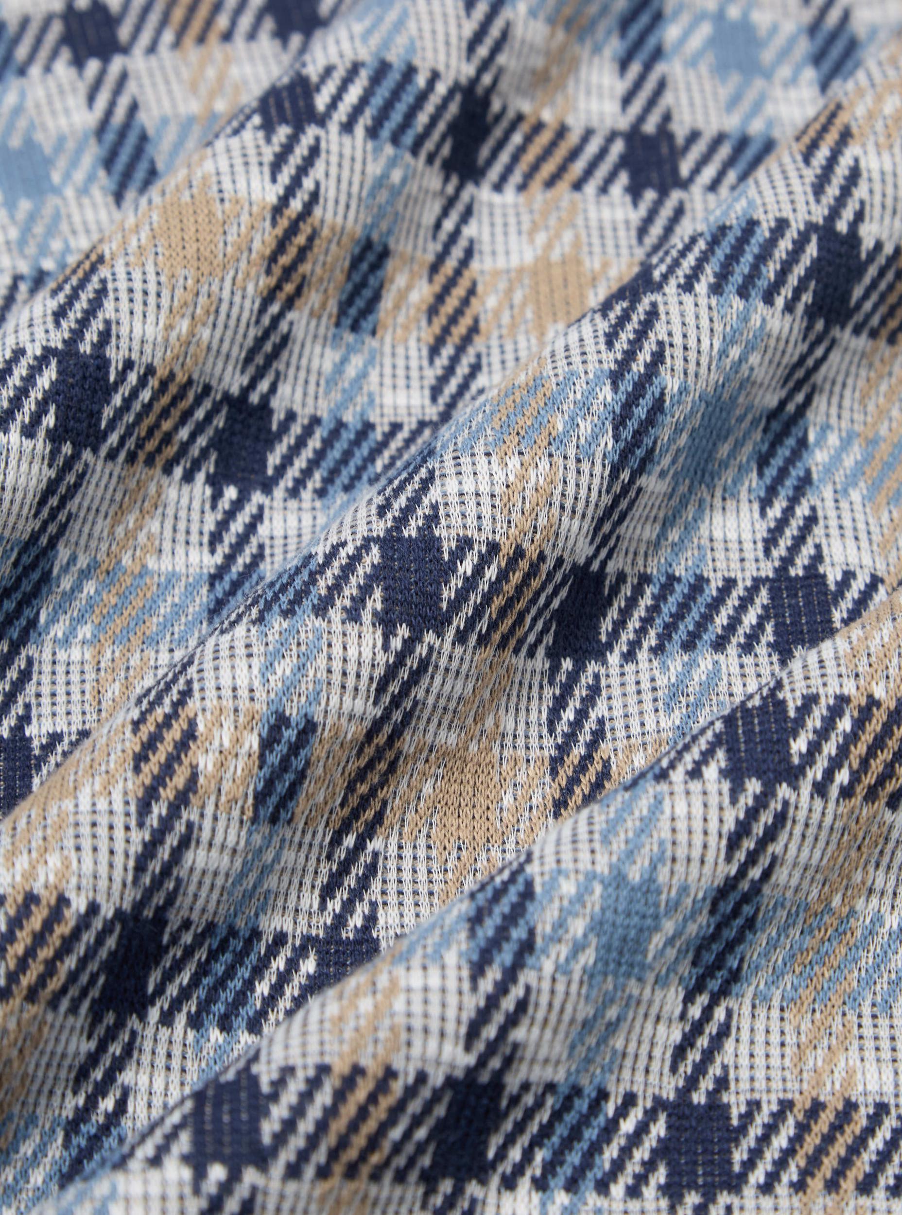 Brown/Blue Summer Check Cardigan Product Image
