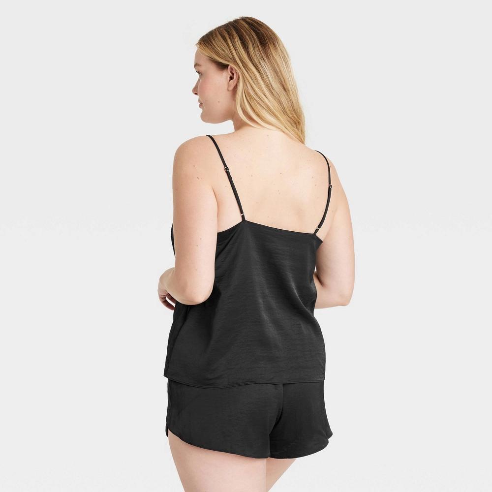 Women's Satin Cami Top and Shorts Pajama Set - Auden™ Product Image