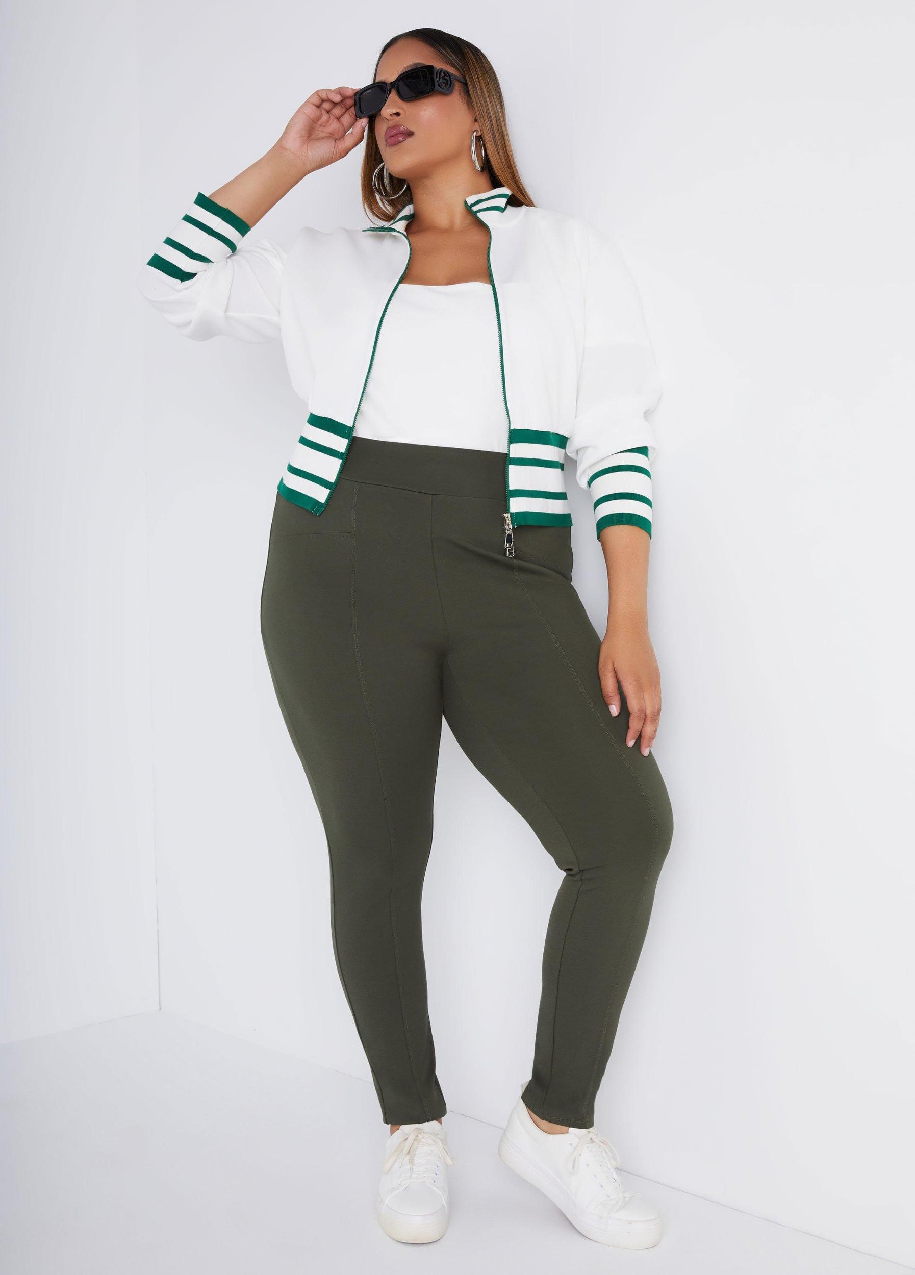 Seamed Ponte Leggings Product Image