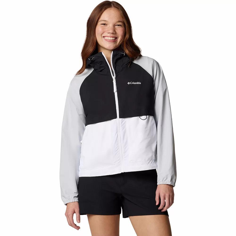 Women's Columbia Spire Valley Omni-SHIELD™ Windbreaker Jacket, Size: XXL, Clematis Blue Spray Product Image