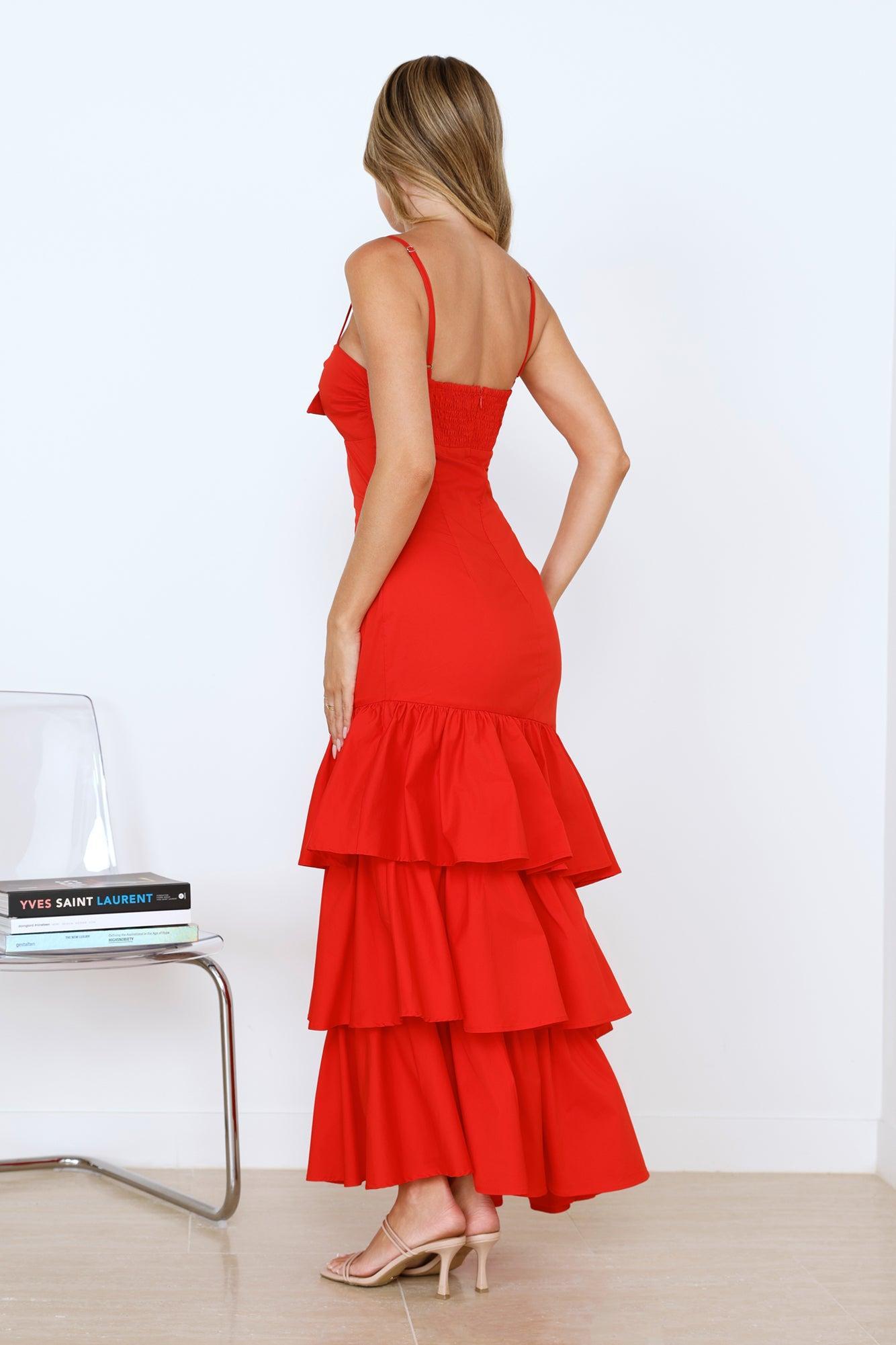 Soulmates Soirée Maxi Dress Red Product Image