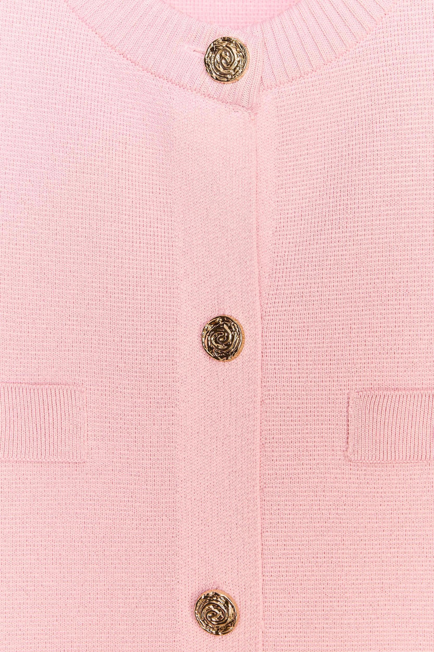 SHORT SLEEVE KNIT CARDIGAN Product Image