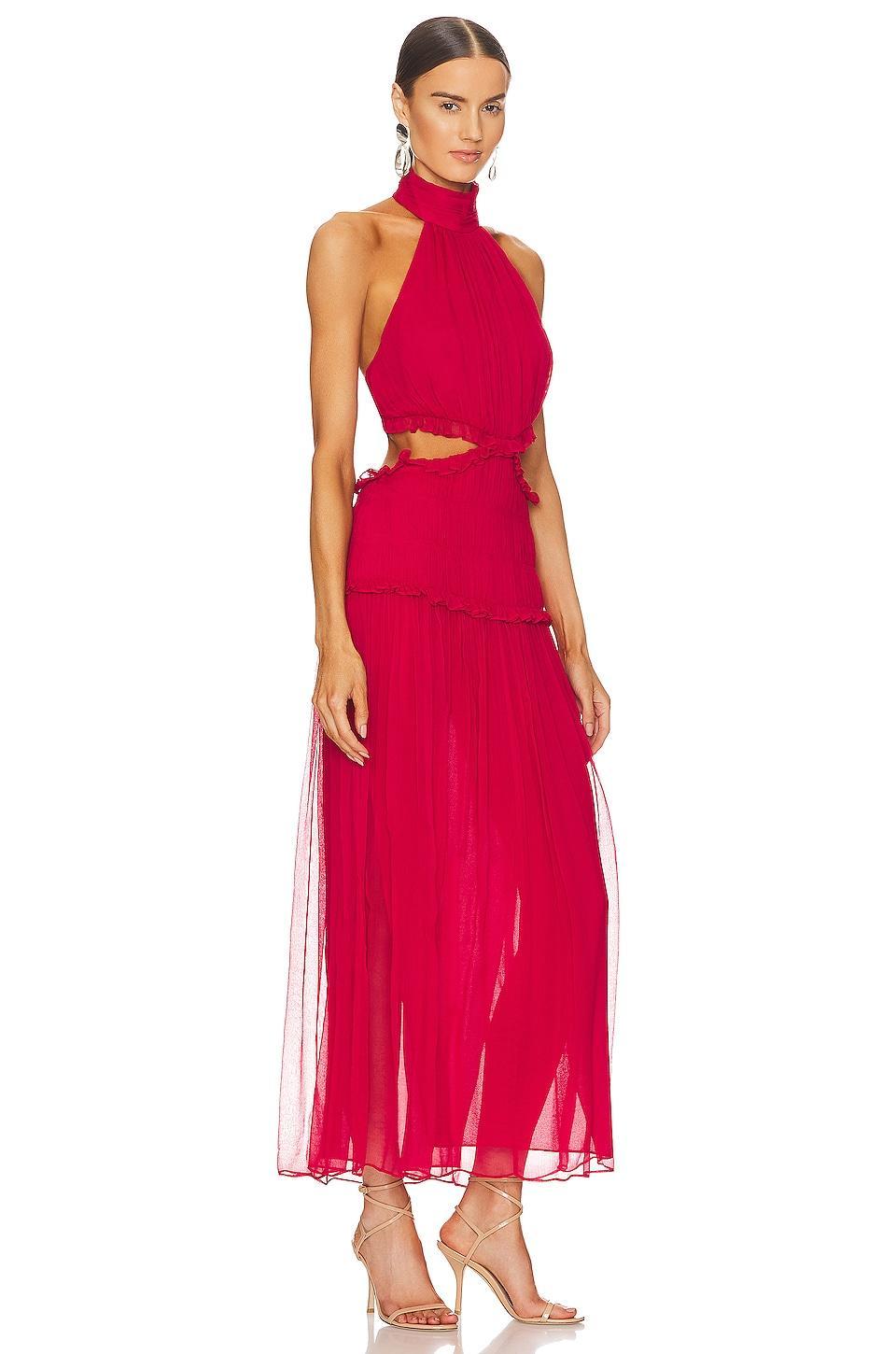 Marquis High Neck Cut Out Midi Dress Shona Joy Product Image