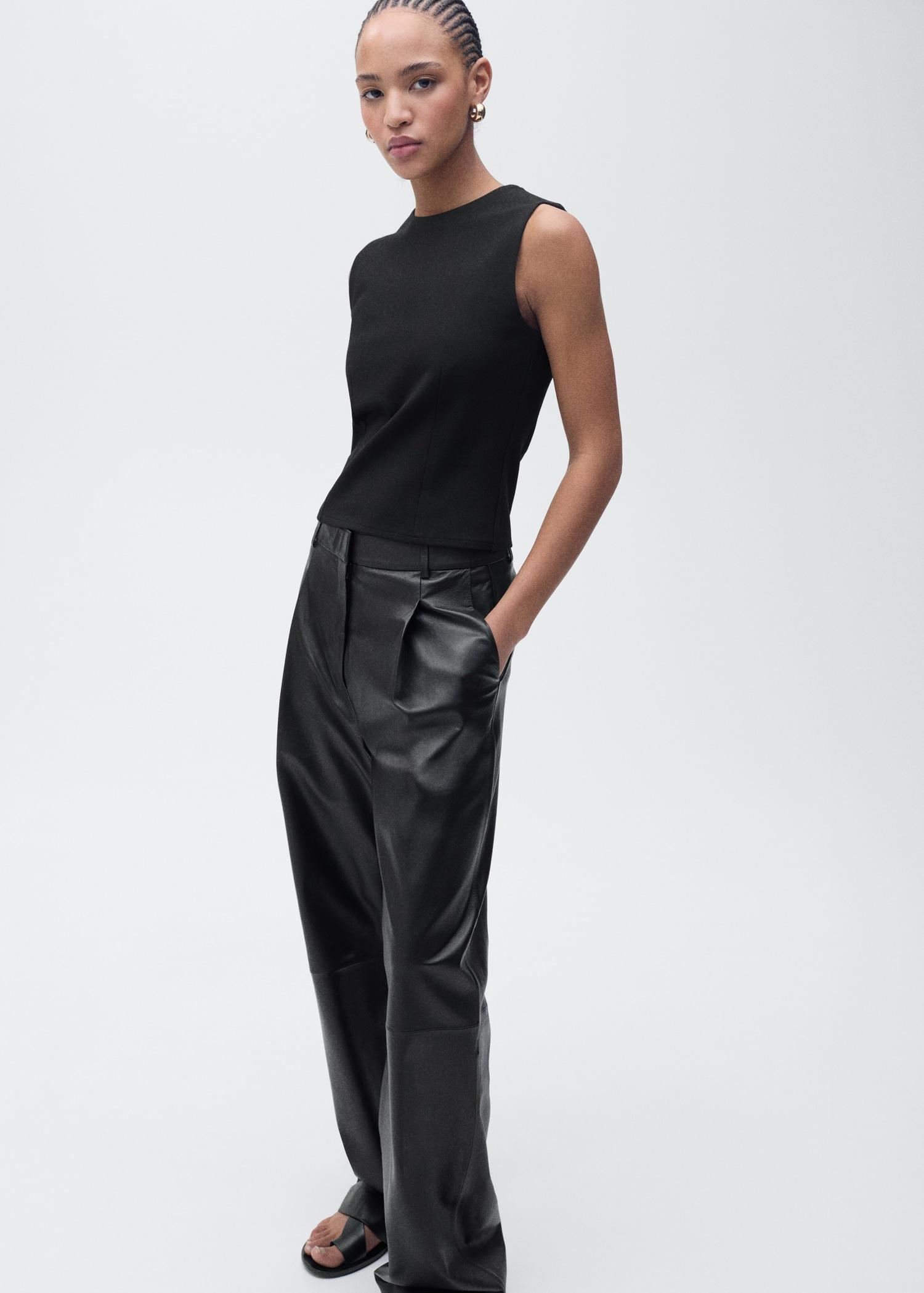 Top with wide straps - Women | MANGO USA Product Image