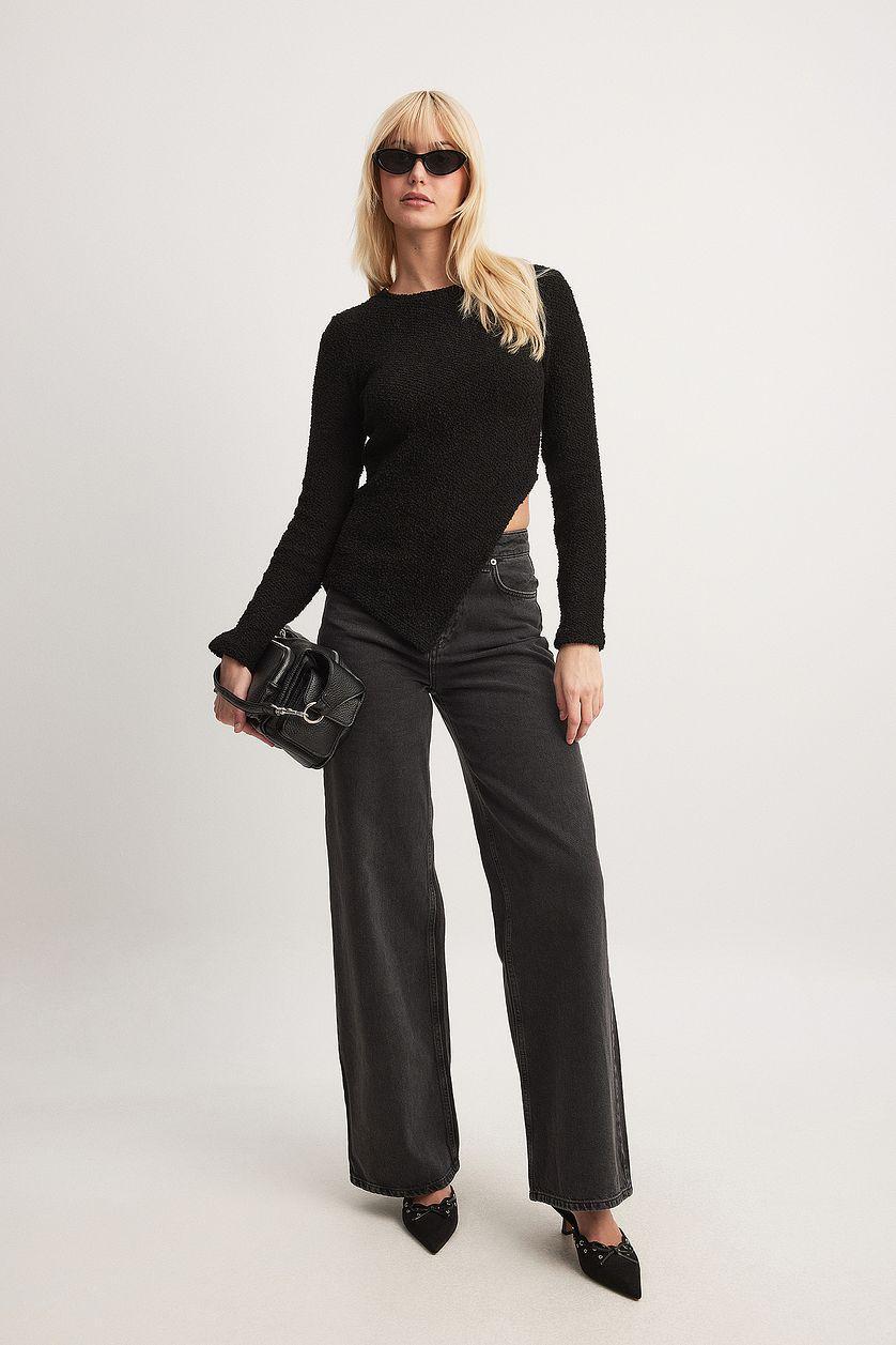 Long Sleeve Structure Jersey Top Product Image