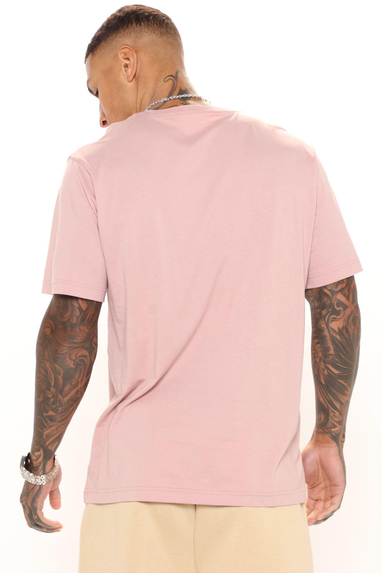 Essential Short Sleeve Crew Tee - Mauve Product Image