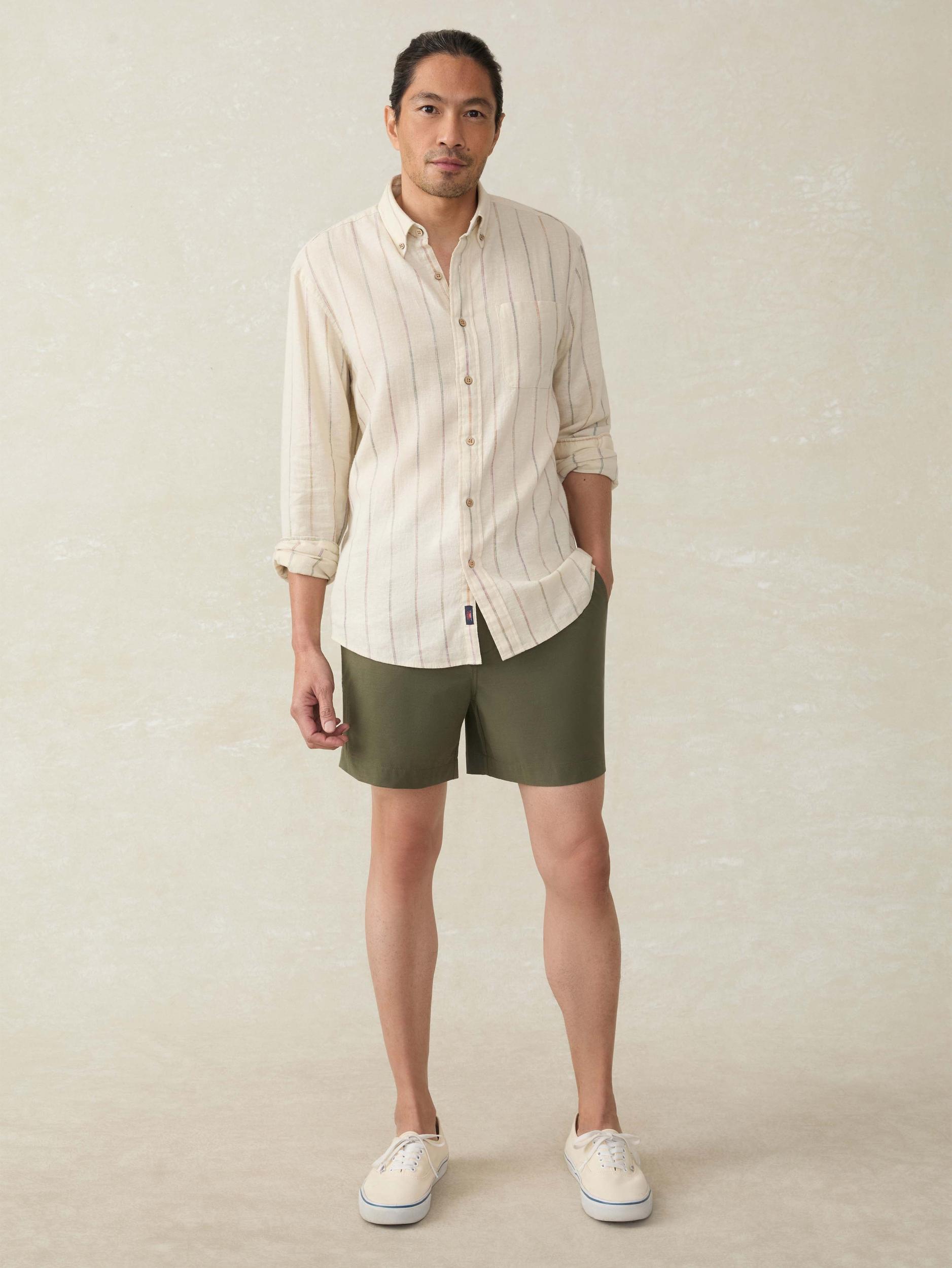 Long-Sleeve Breeze Shirt - Cloud Beach Stripe Male Product Image