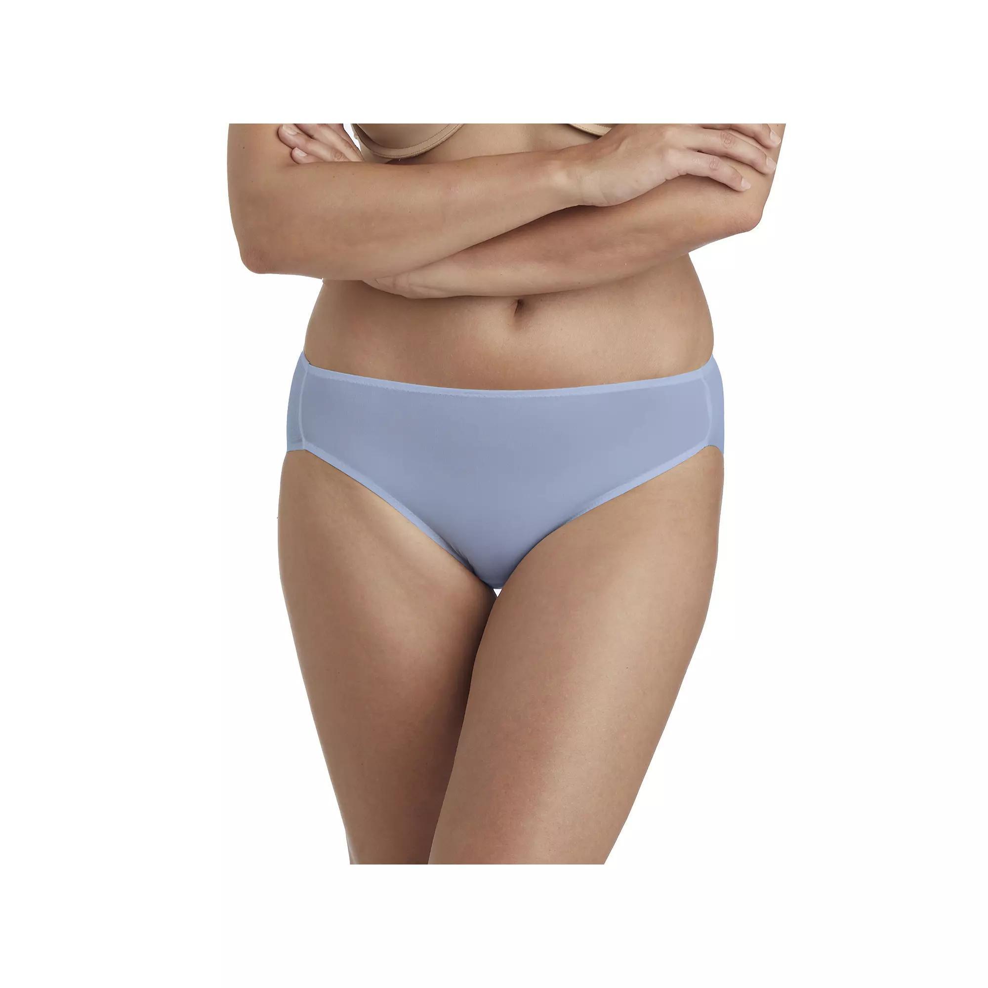 Women's Naomi and Nicole® Panties No Show, No Lines Hi-Cut Brief Panty A214, Size: Large, Cerulean Product Image