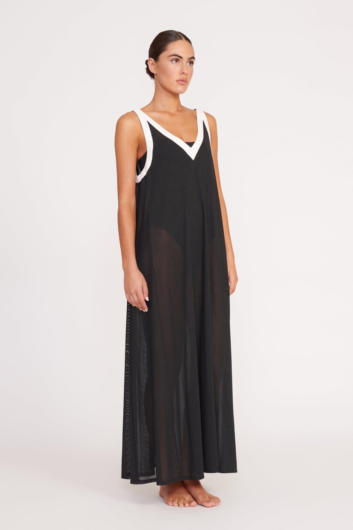 AVELINE COVERUP DRESS | BLACK WHITE Product Image