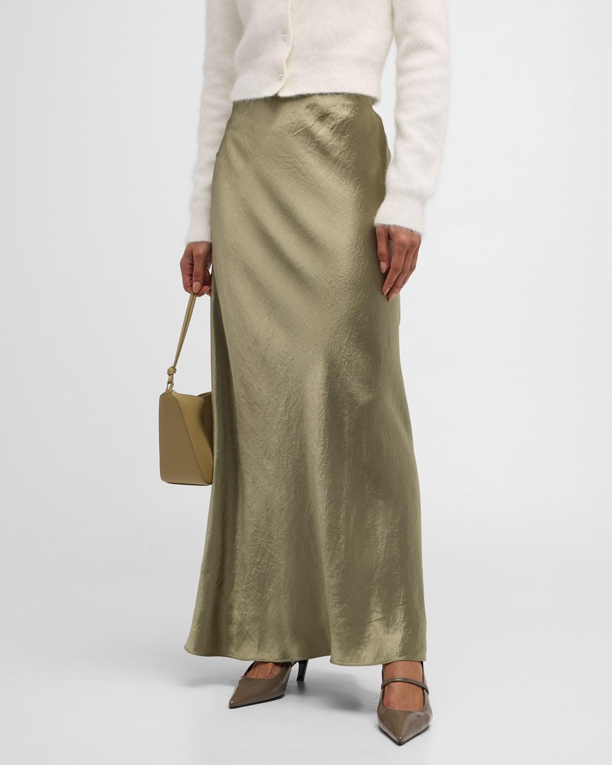 Satin Maxi Skirt Product Image