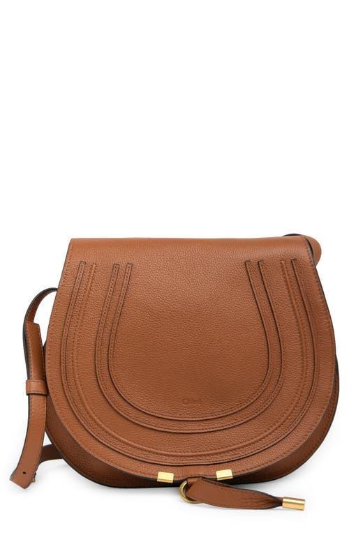 Womens Medium Marcie Leather Saddle Bag Product Image