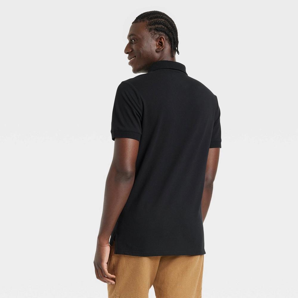 Men's Every Wear Polo Shirt - Goodfellow & Co™ Black L: Standard Fit, Short Sleeve Product Image