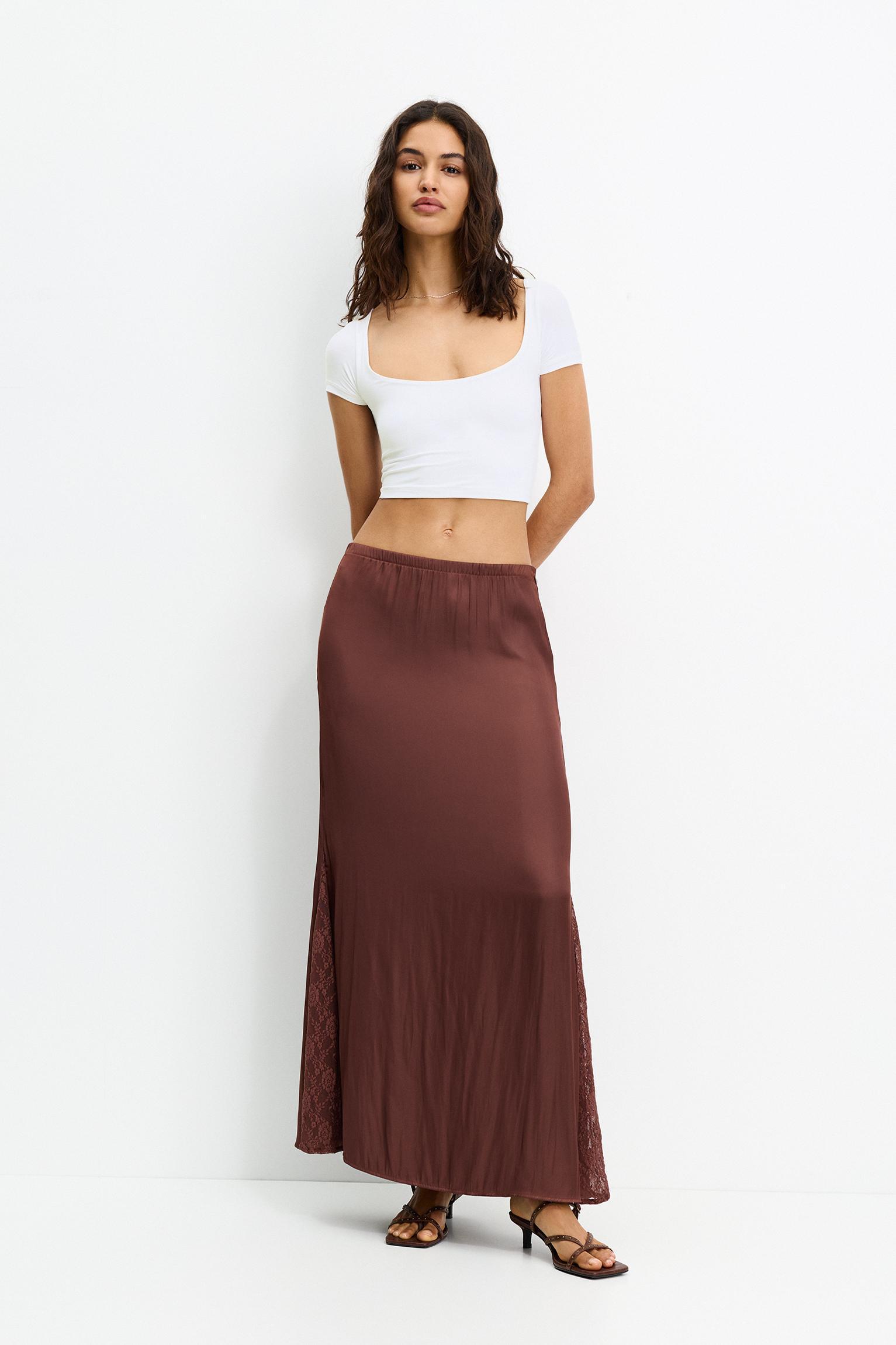 Cropped polyamide T-shirt Product Image
