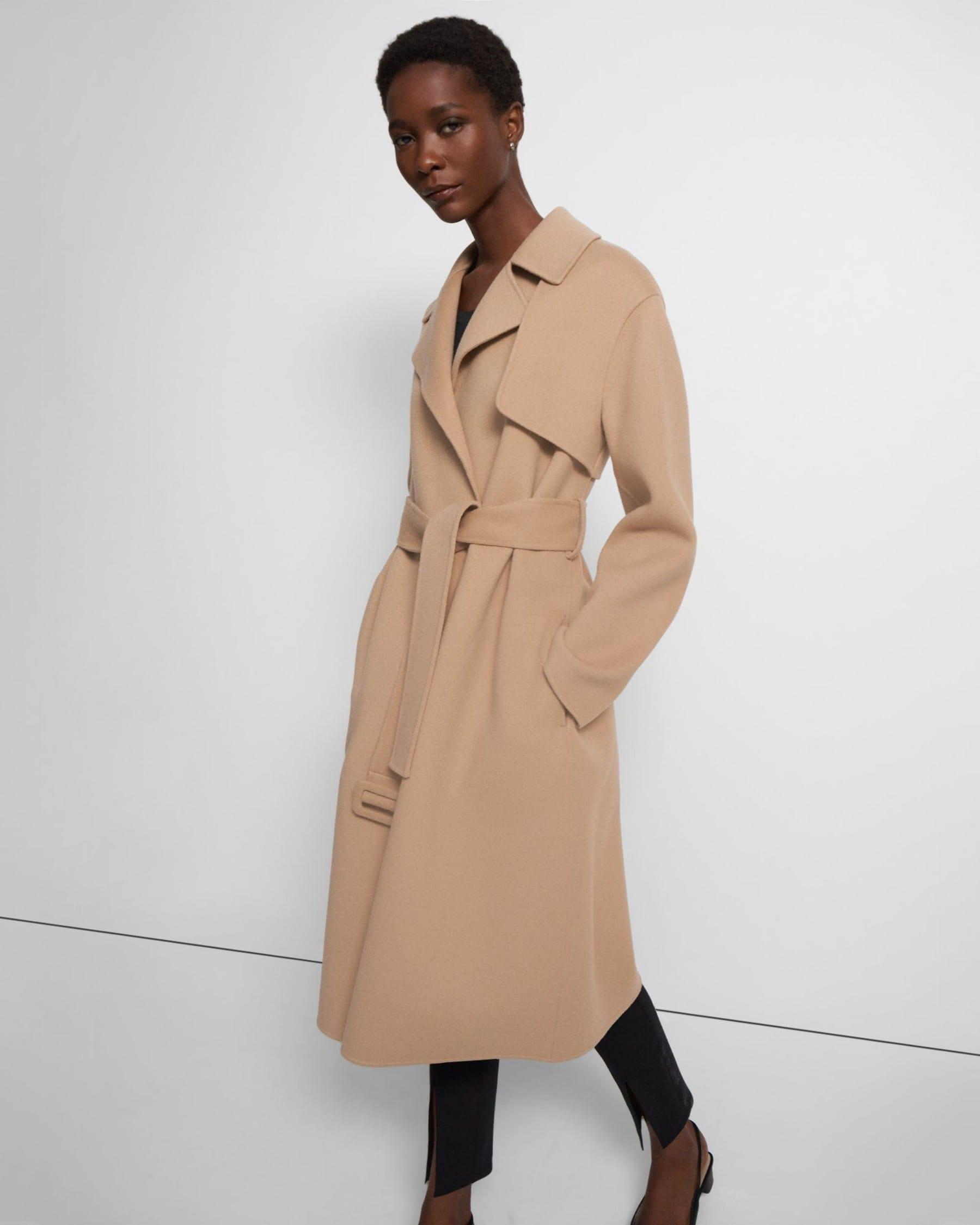 Wrap Trench Coat in Double-Face Wool-Cashmere Product Image