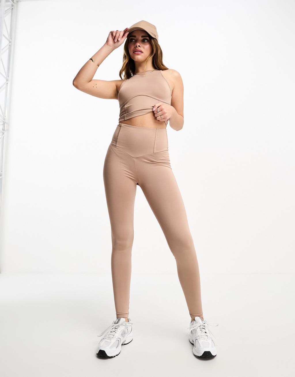 Miss Selfridge seam detail racer top Product Image