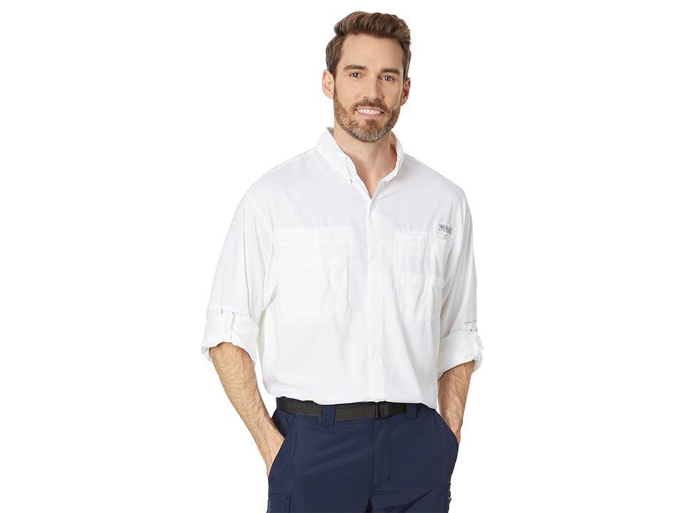 Men's Columbia PFG UPF 40 Tamiami™ II Long Sleeve Button-Down Shirt, Size: Medium, Blue Product Image