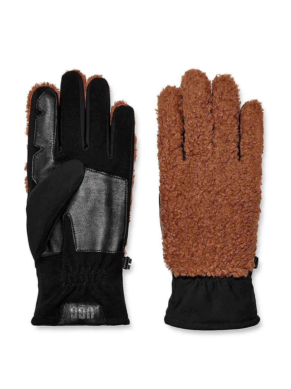 UGG Fluff Smart Gloves with Conductive Leather Palm Extreme Cold Weather Gloves Product Image