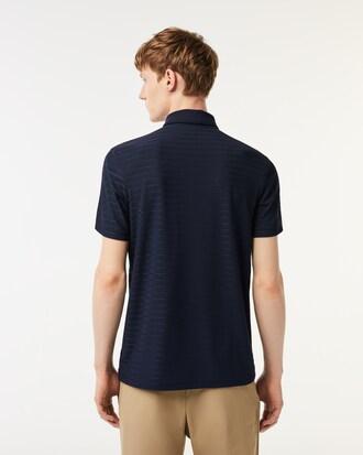 Men's Lacoste SPORT Textured Breathable Golf Polo Shirt Product Image