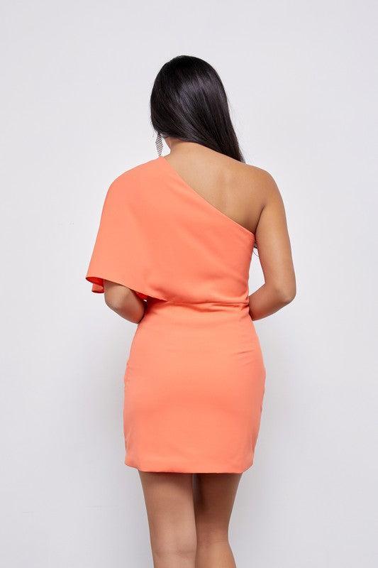 One Shoulder Wrap Dress Kids Product Image