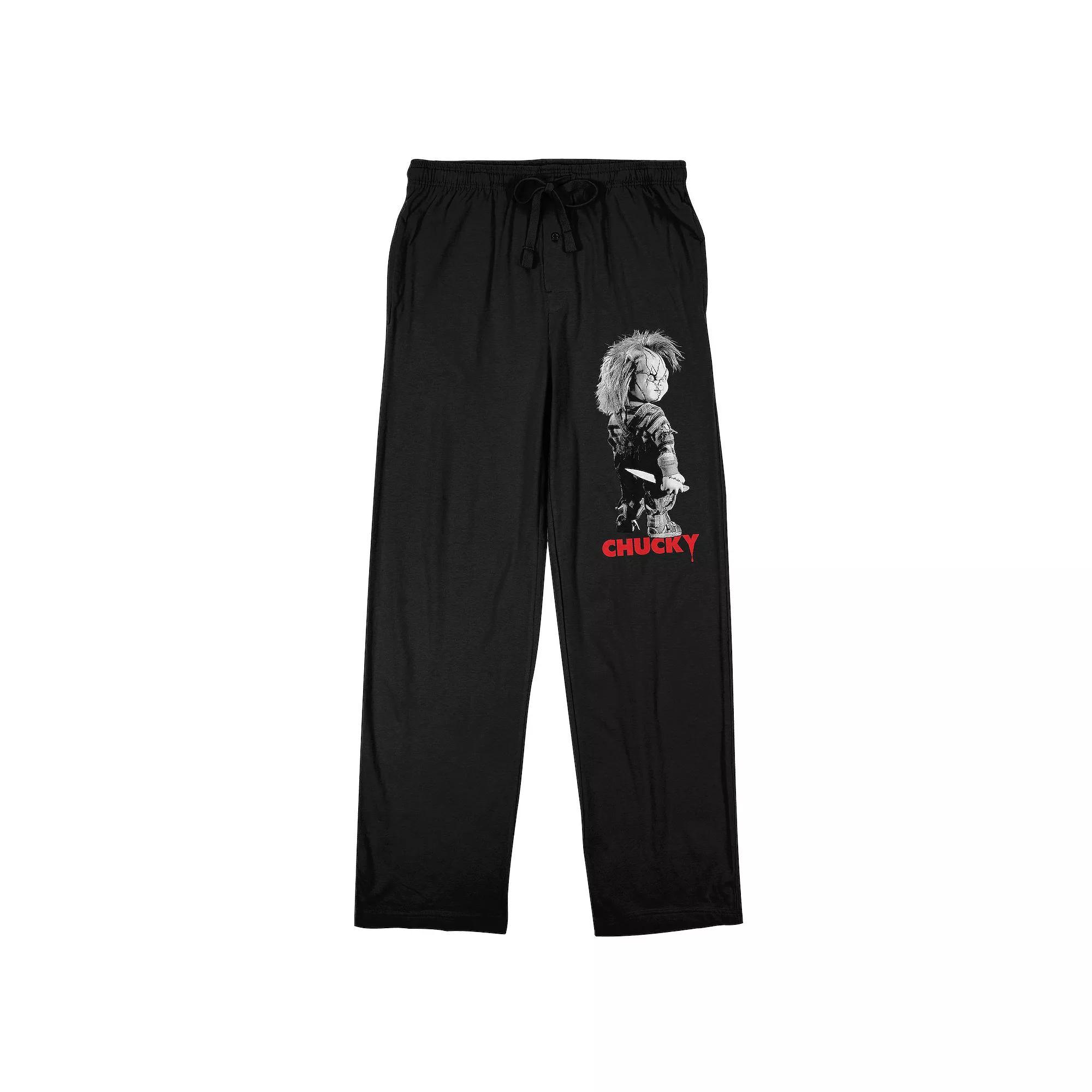Men's Chucky my Chucky Sleep Pants, Size: Large, Black Product Image