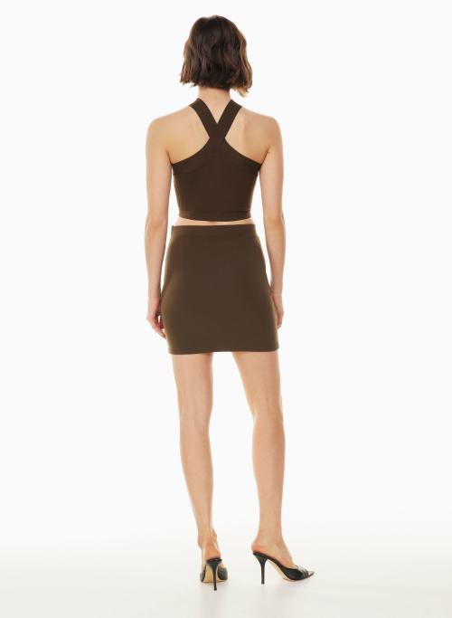 sculpt knit criss cross cropped tank Product Image