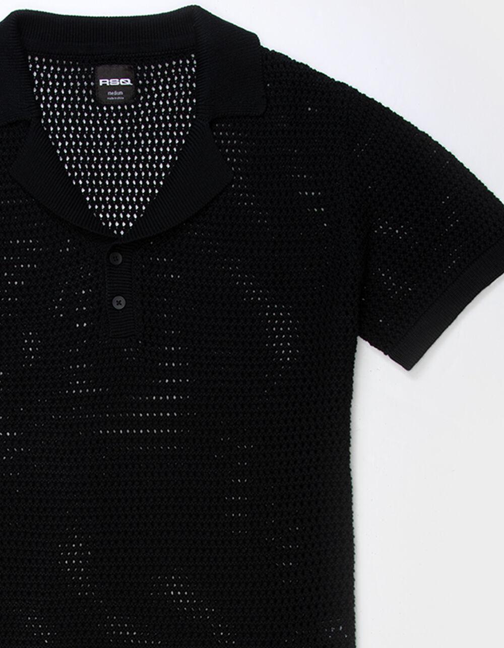 RSQ Mens Sweater Polo - BLACK Product Image
