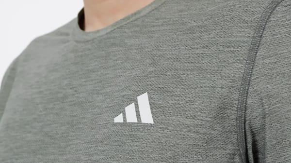 adidas Own the Run Tee Dark Blue M Mens Product Image