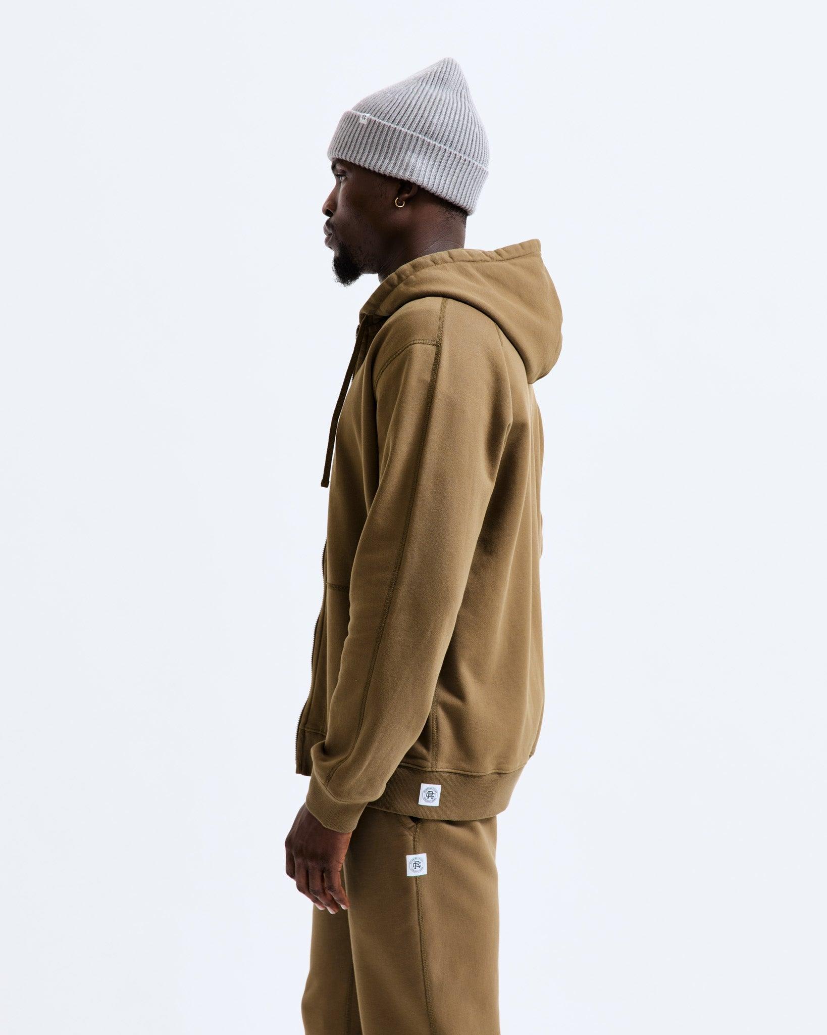 Midweight Terry Classic Full Zip Hoodie - Vault Male Product Image