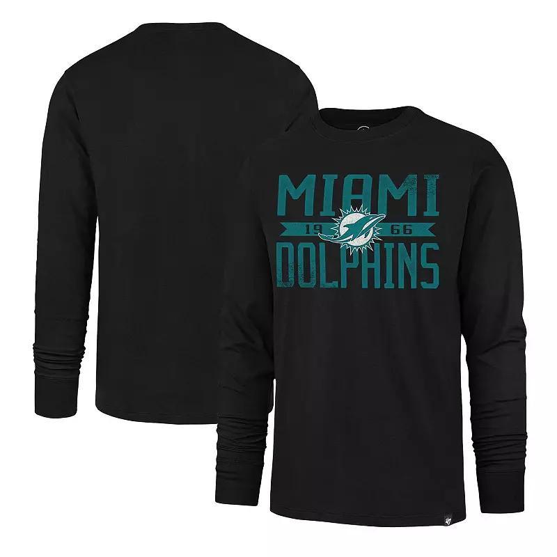 Mens 47 Miami Dolphins Wide Out Franklin Long Sleeve T-Shirt Product Image