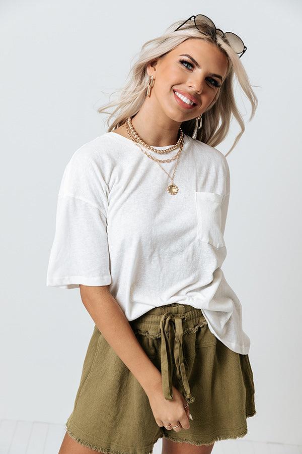 Popular Opinion Shift Tee In Ivory Product Image