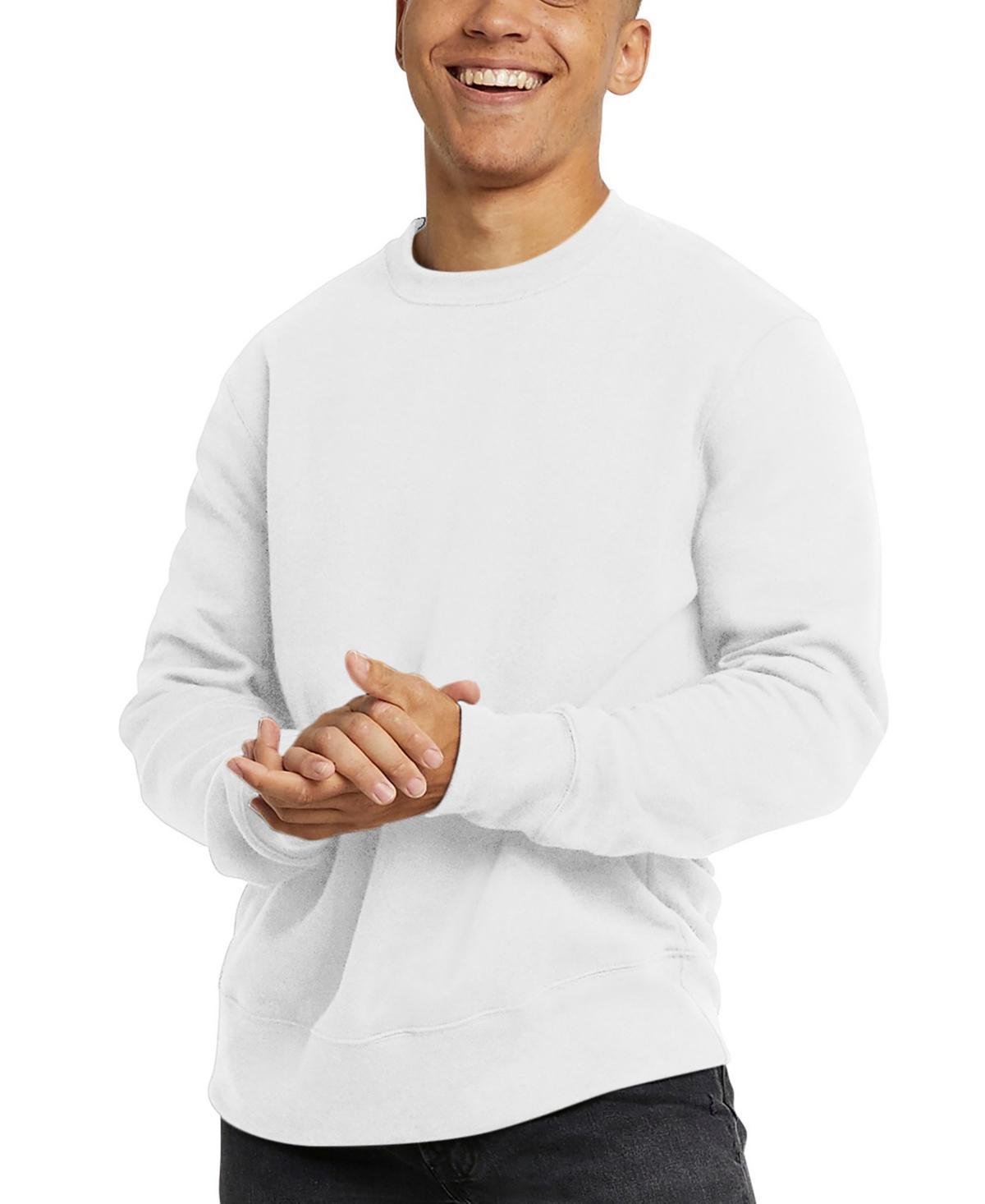 Hanes Originals Mens Fleece Sweatshirt Deep Forte Blue Heather M Product Image