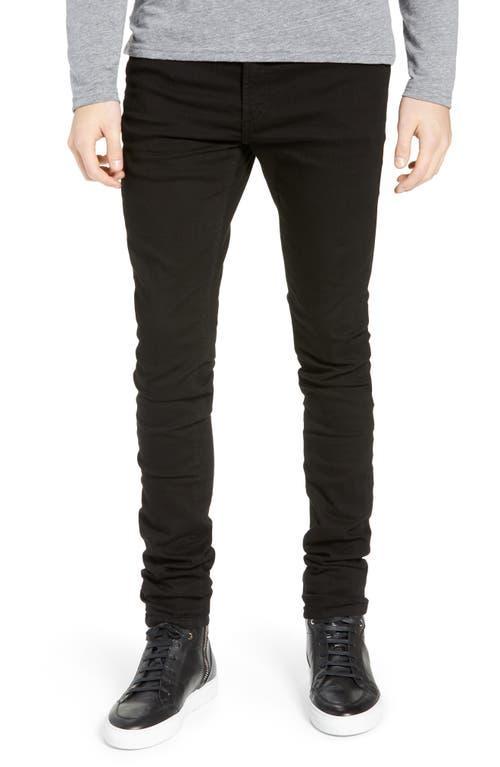 Monfrere Greyson Skinny Fit Jeans in Noir Product Image