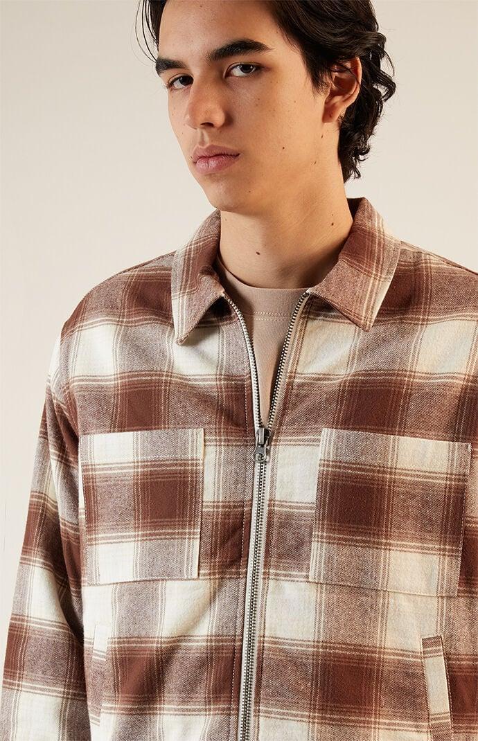 Men's Niko Plaid Overshirt Jacket - Product Image