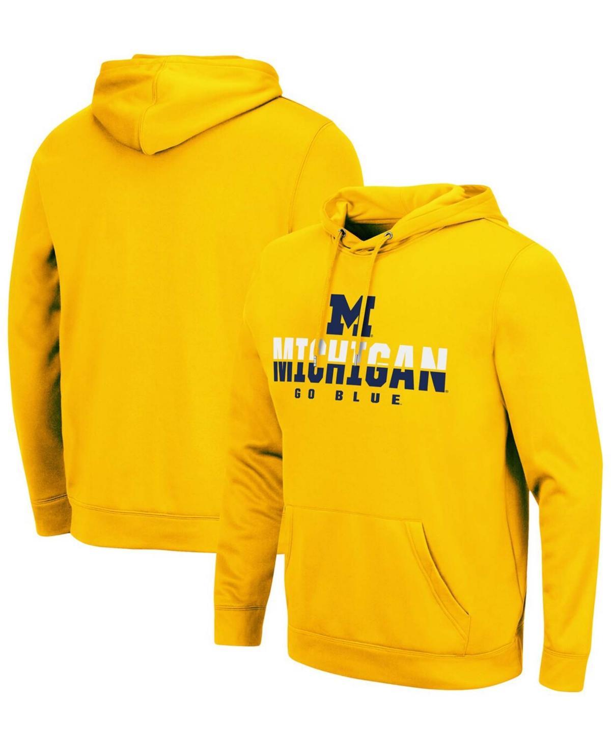 Men's Colosseum Maize Michigan Wolverines Lantern Pullover Hoodie, Size: Large, Gold Product Image