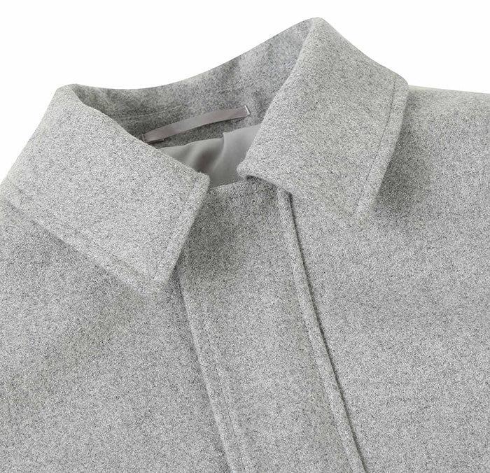 English Laundry Gray Slim Fit Wool Blend Short Coat Product Image