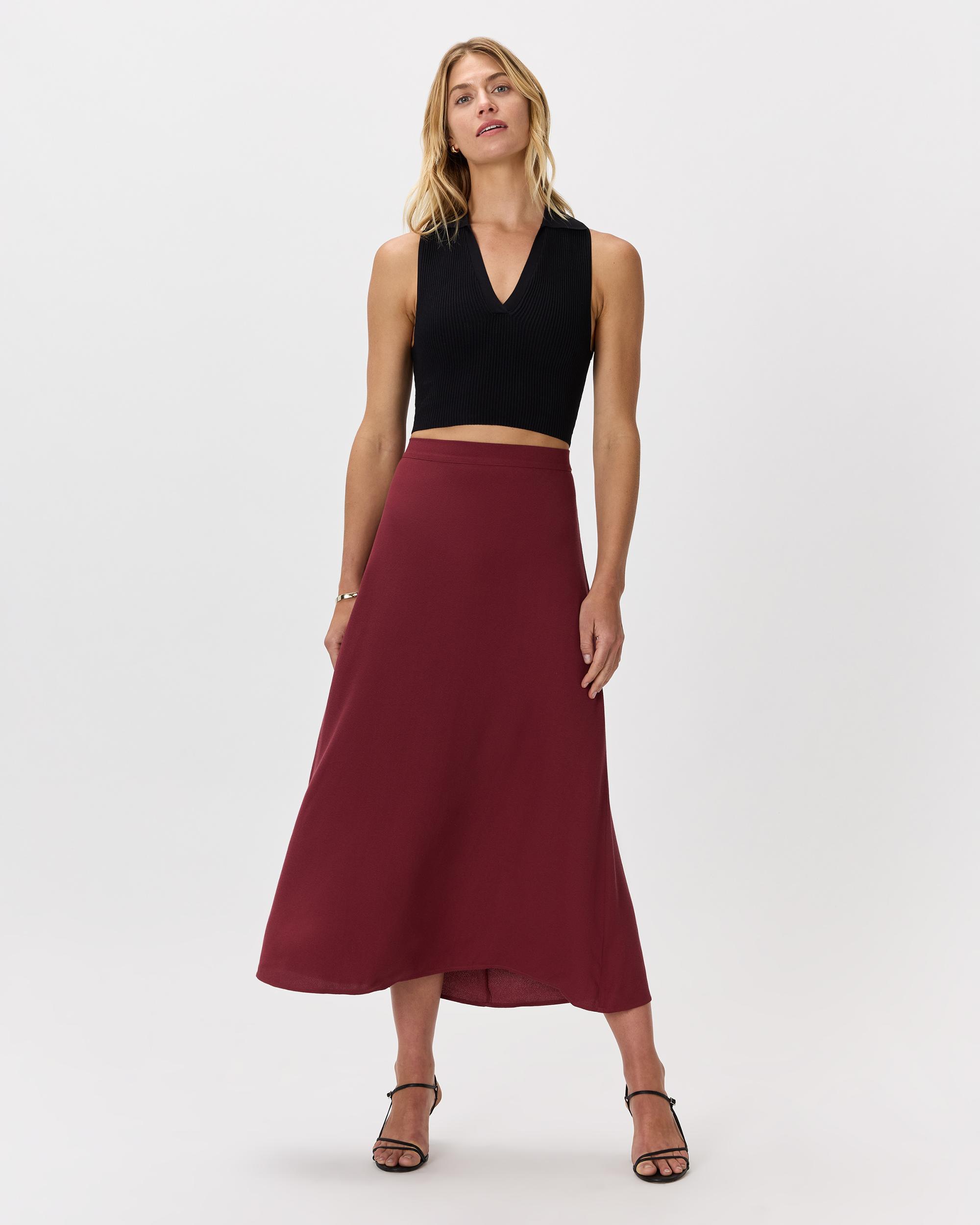 Quince | Women's Lightweight Crepe Slip Skirt Size XS, Recycled Polyester Product Image