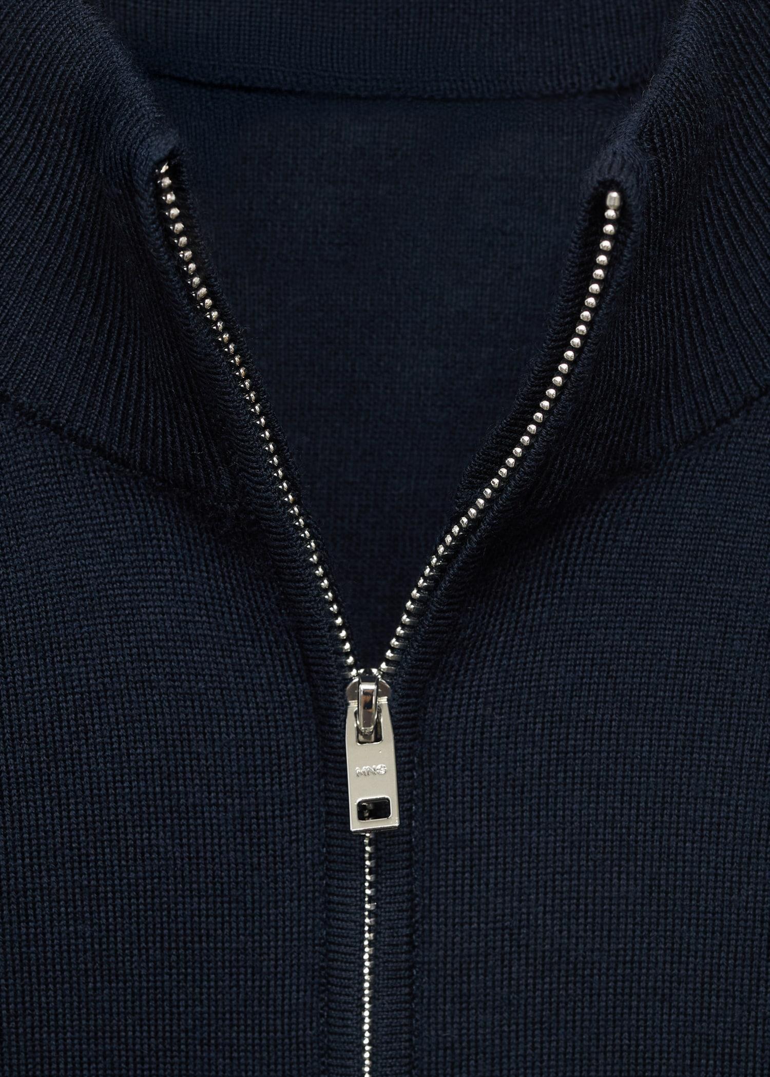 100% wool sweater with perkins neck - Men | MANGO USA Product Image