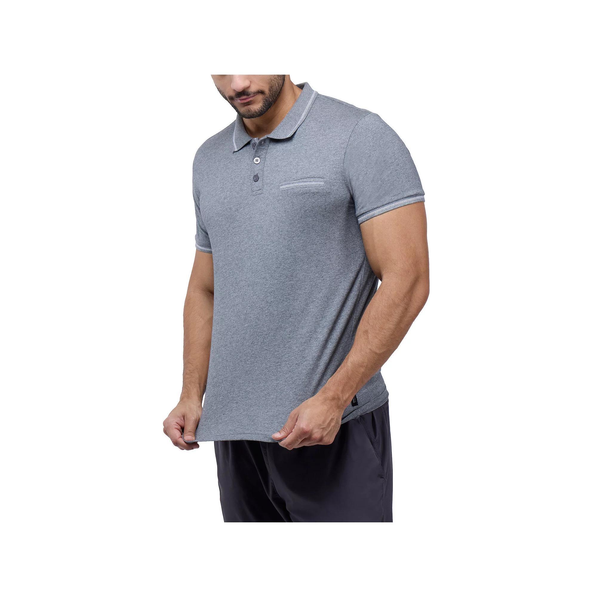 Men's Cultura Short Sleeve Polo With Chest Rib Pocket, Size: Small, Grey Product Image