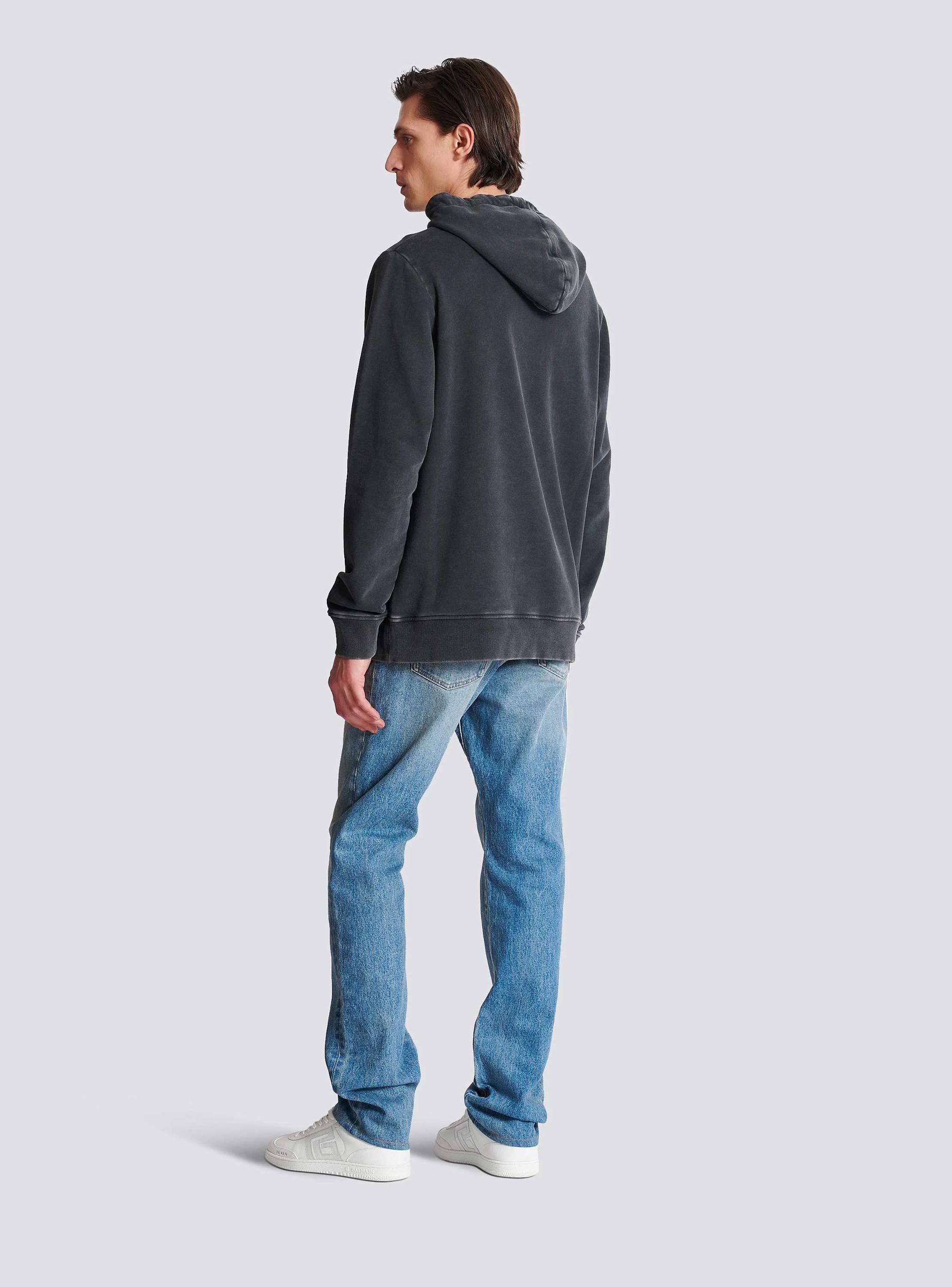 Vintage Balmain embroidered hoodie Product Image