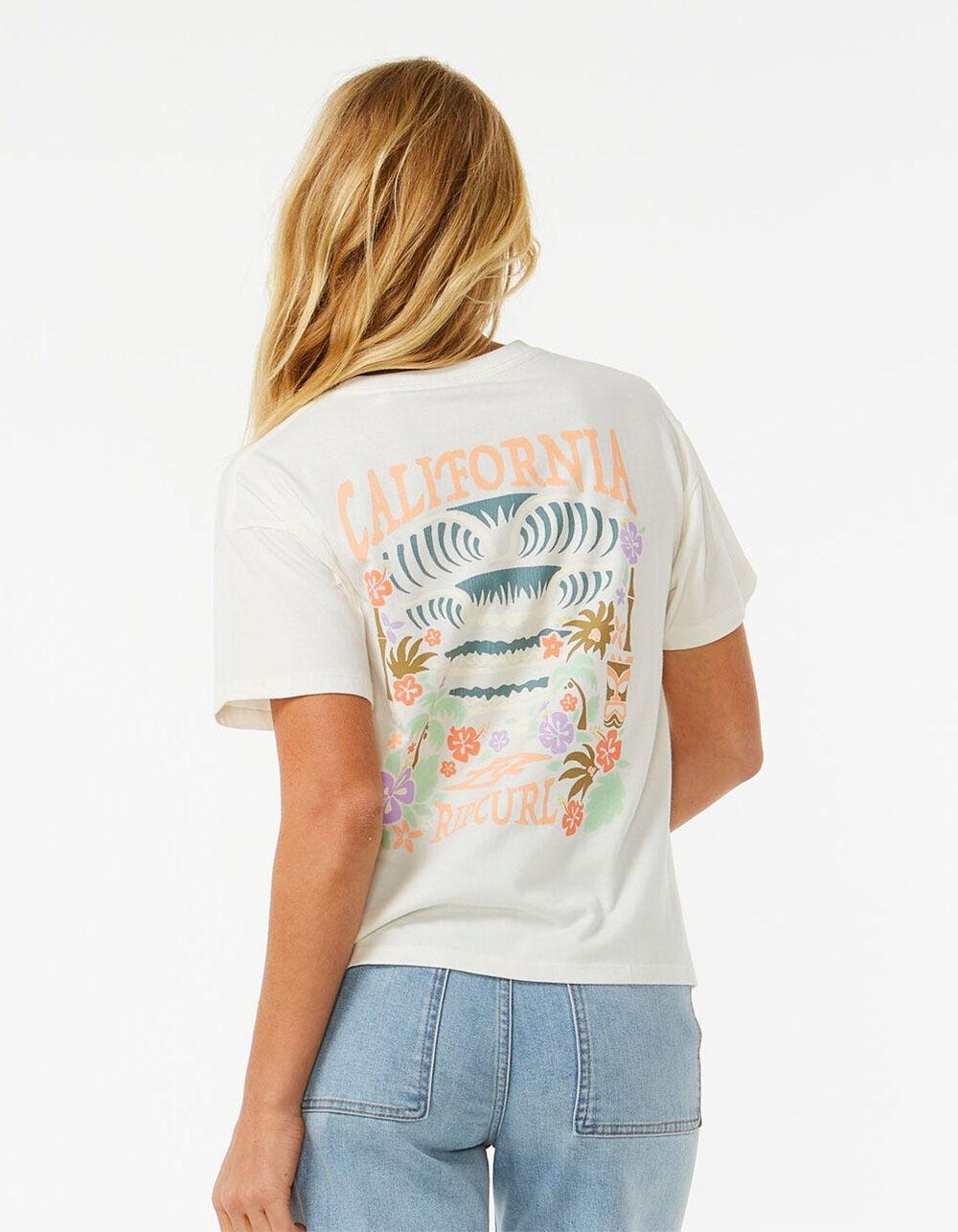 RIP CURL Tiki Tropics Womens Relaxed Tee - BONE Product Image