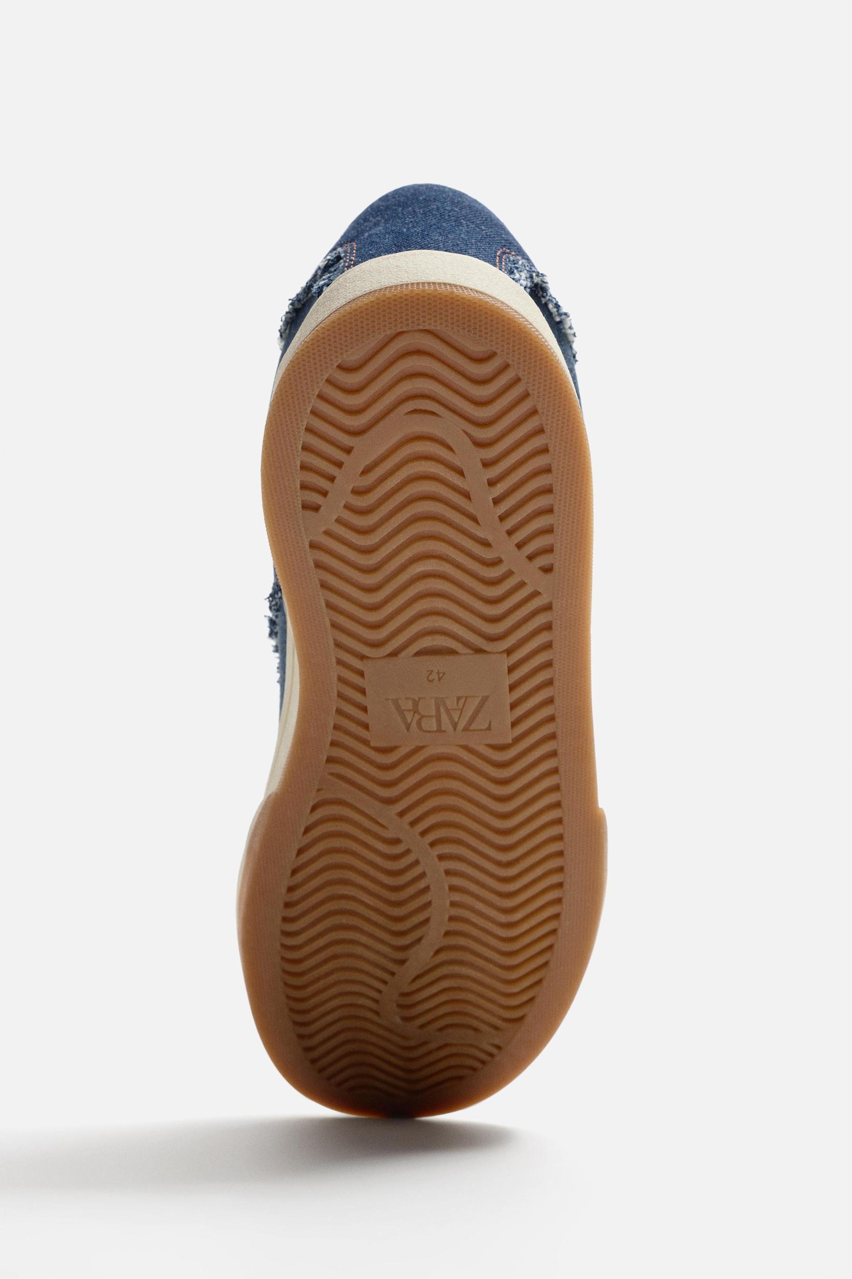 DENIM SKATE SNEAKERS Product Image