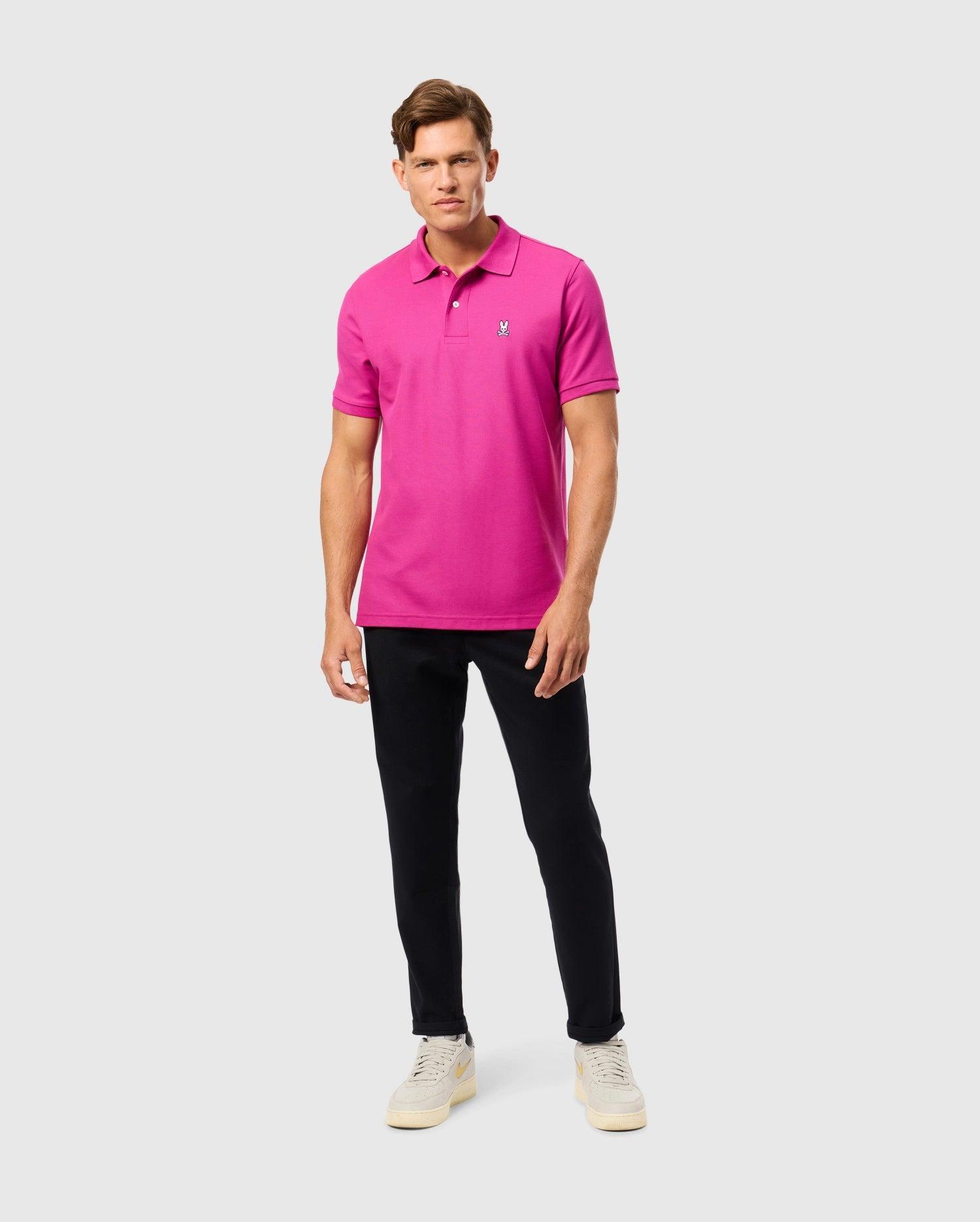 MENS CLASSIC PIQUE POLO SHIRT - B6K001D200 Product Image