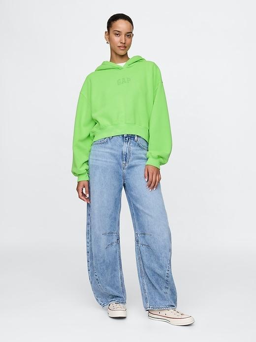 VintageSoft Cropped Hoodie Product Image
