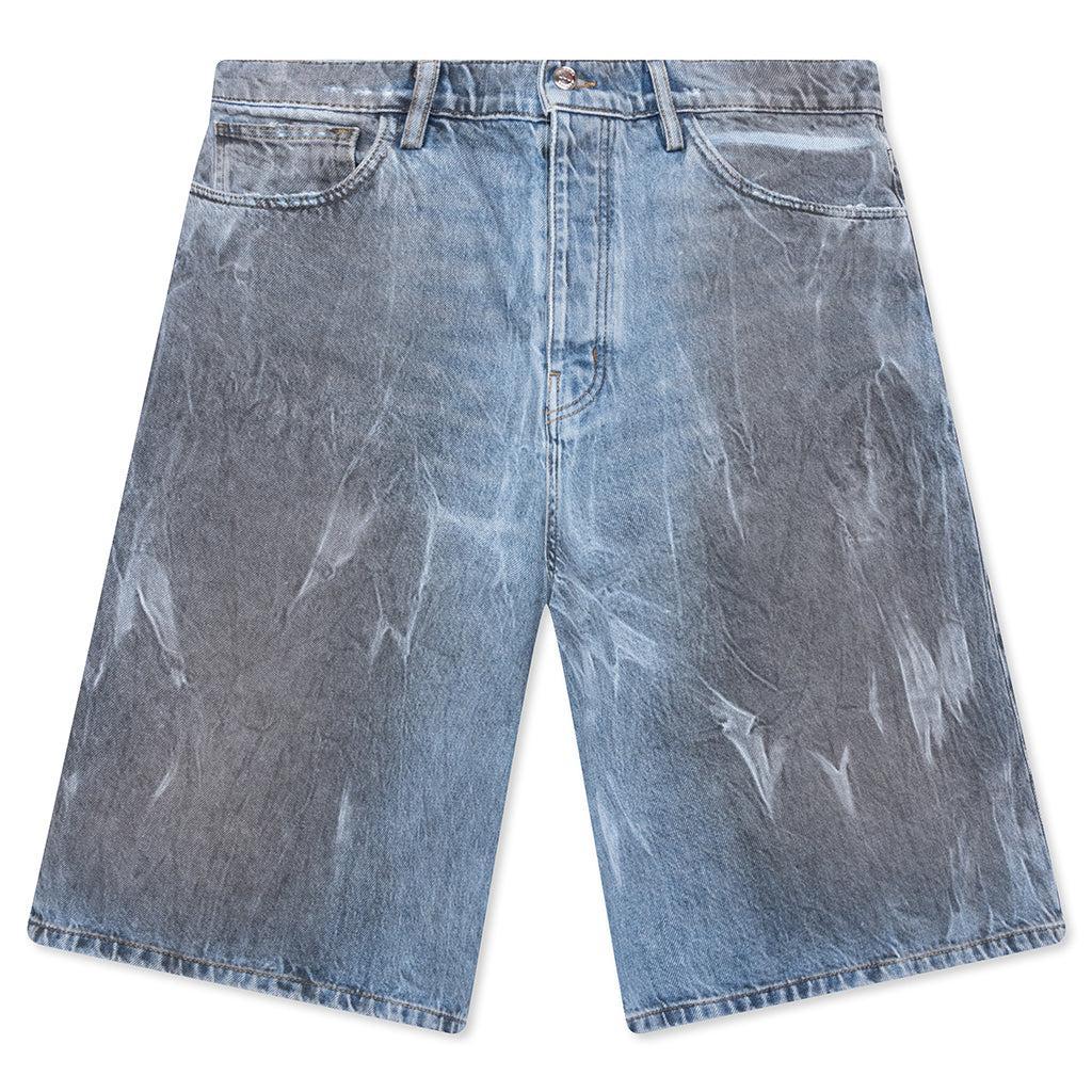 Thrashed Baggy 5 Pocket Shorts - Light Wash Male Product Image